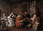 HOGARTH, William Marriage a la Mode 1 oil painting